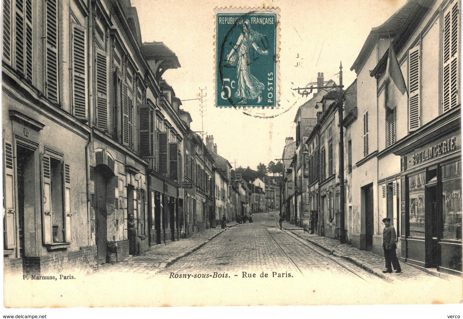 Carte POSTALE Ancienne de  ROSNY sous BOIS - Rue de Paris