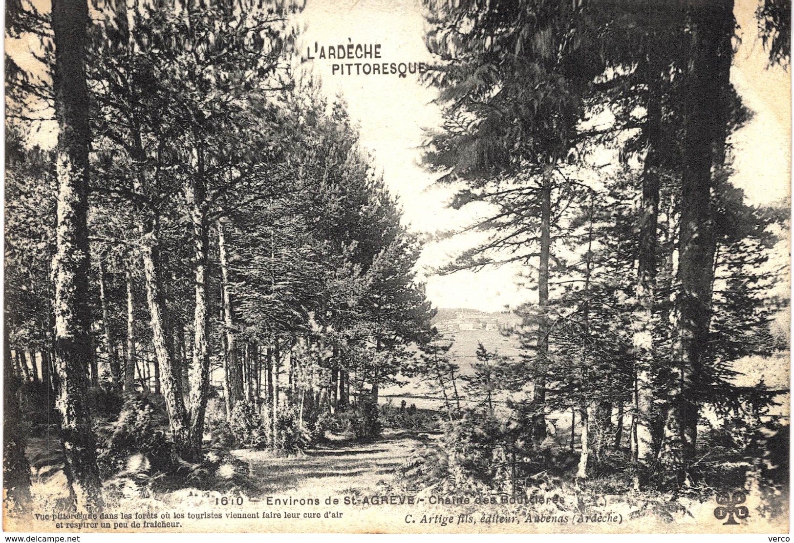 Carte postale ancienne de SAINT AGREVE