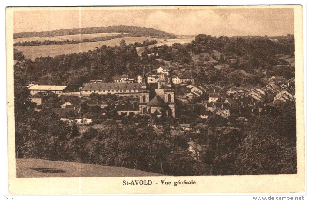 Carte Postale Ancienne de SAINT AVOLD-Vue Générale