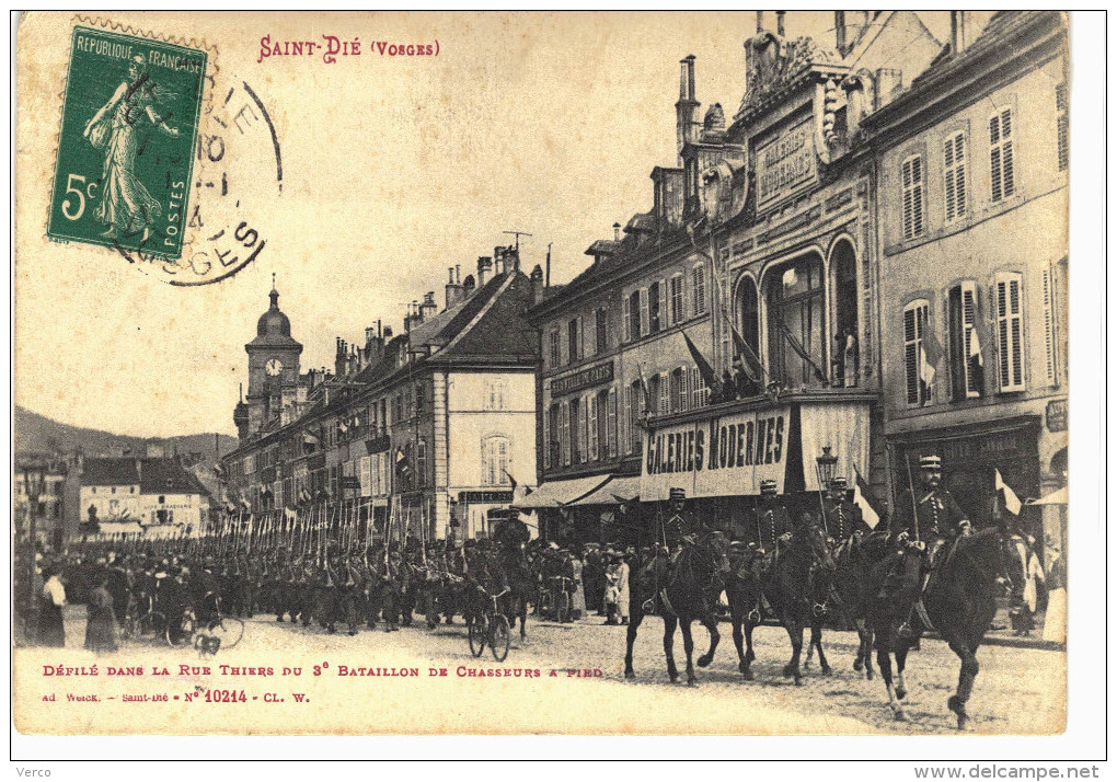 Carte Postale Ancienne de SAINT DIE