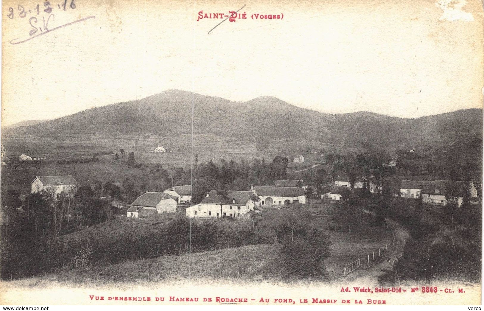 Carte postale ancienne de SAINT DIE