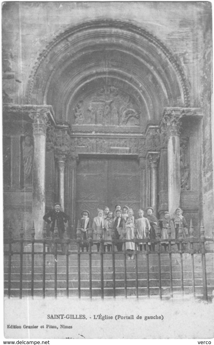 Carte Postale Ancienne de Saint Gilles - l'église