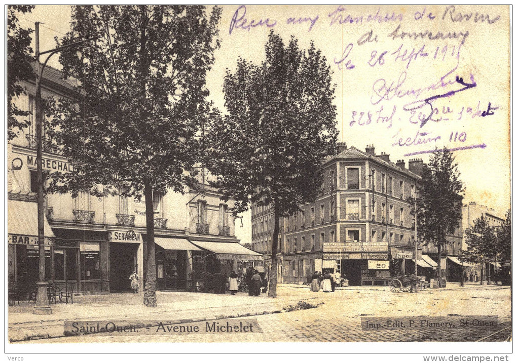 Carte Postale Ancienne de SAINT OUEN