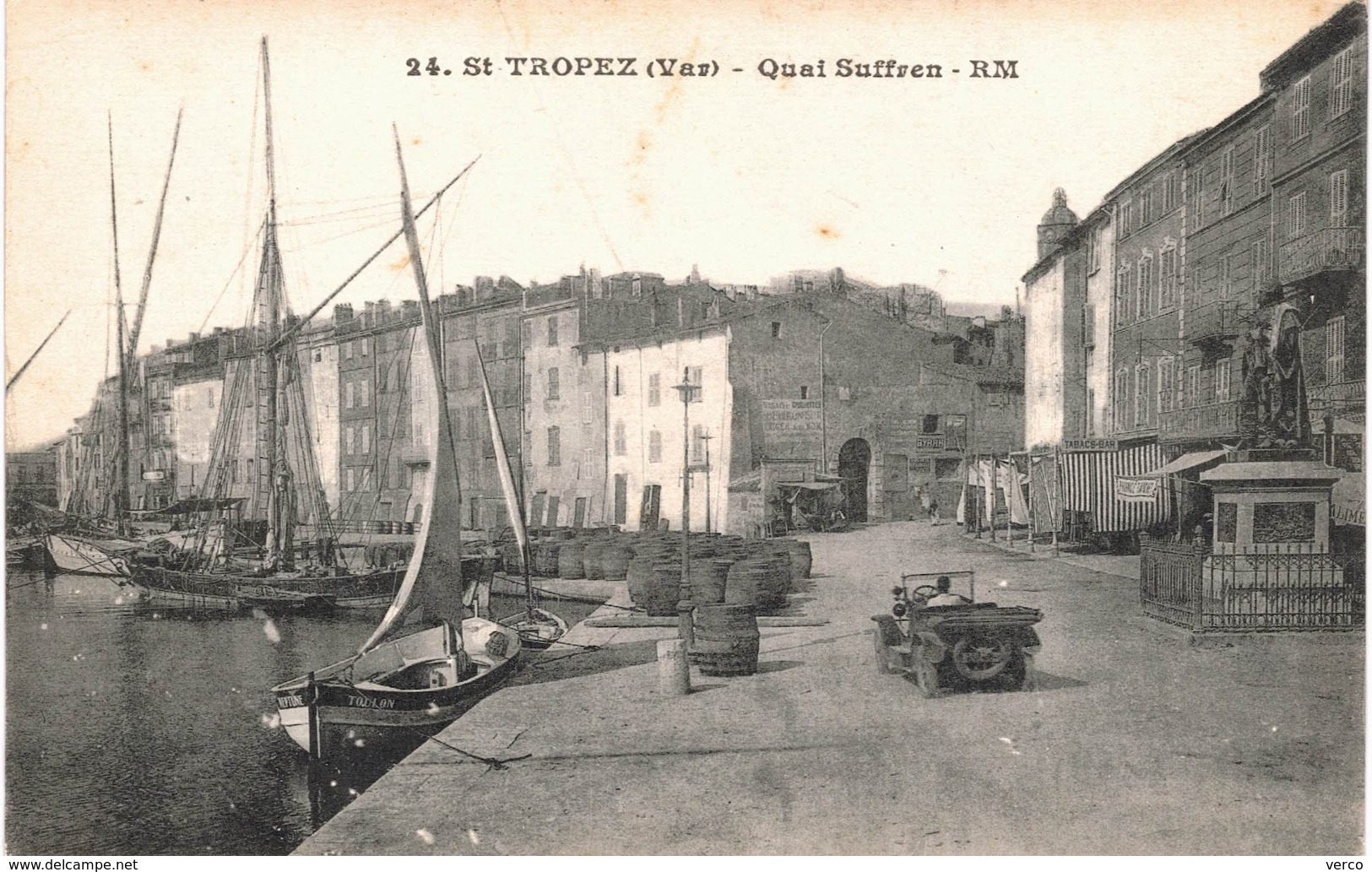 Carte Postale  ANCIENNE de  SAINT - TROPEZ /  Quai Suffren