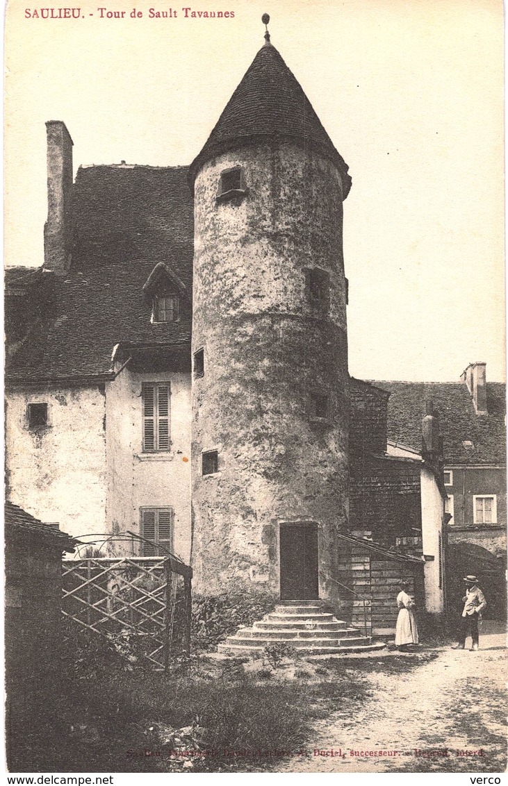 Carte  POSTALE  Ancienne  de   SAULIEU - Tour de Sault Tavannes