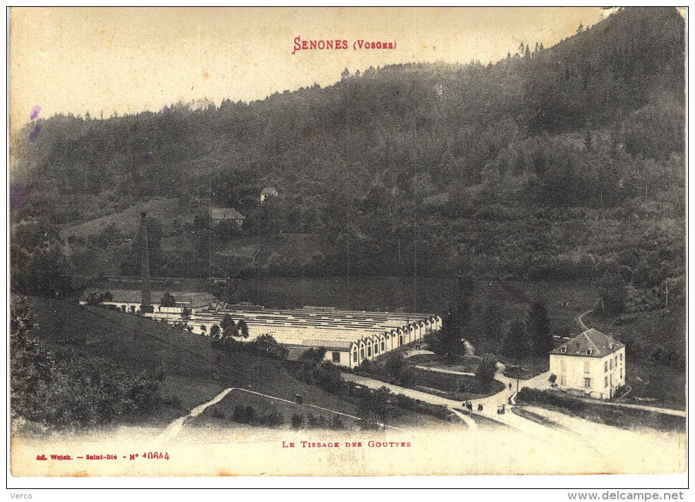 Carte Postale Ancienne de SENONES