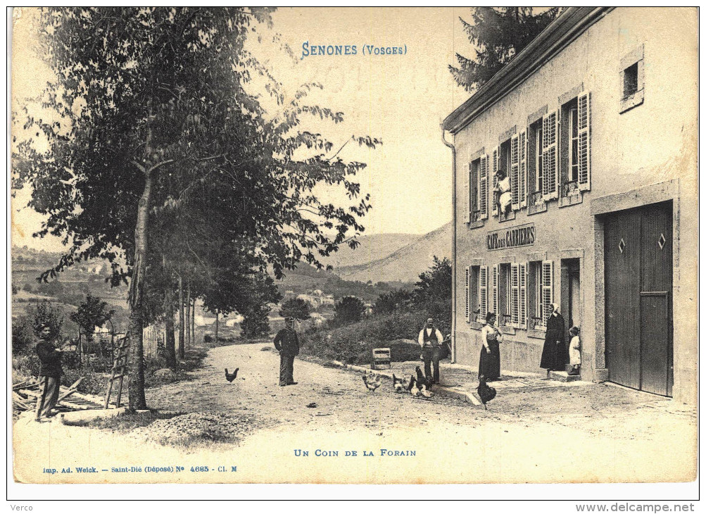 Carte Postale Ancienne de SENONES