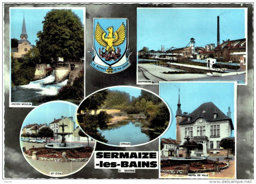 Carte Postale Ancienne de SERMAIZE LES BAINS-