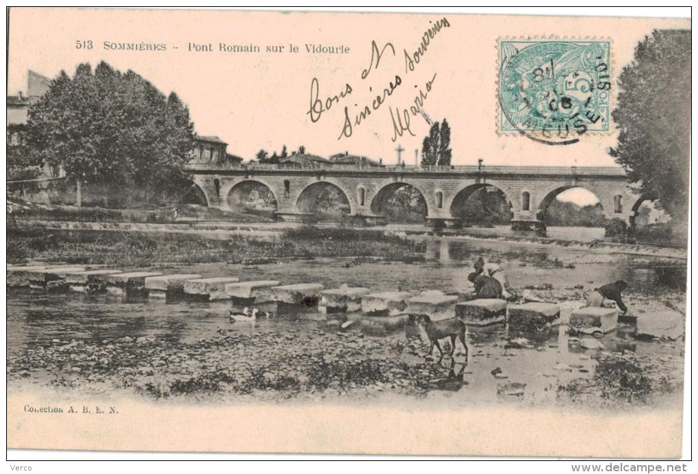 Carte Postale Ancienne de SOMMIERES