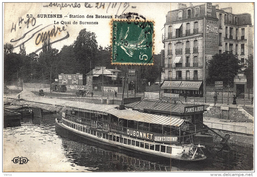 Carte Postale Ancienne de SURESNES