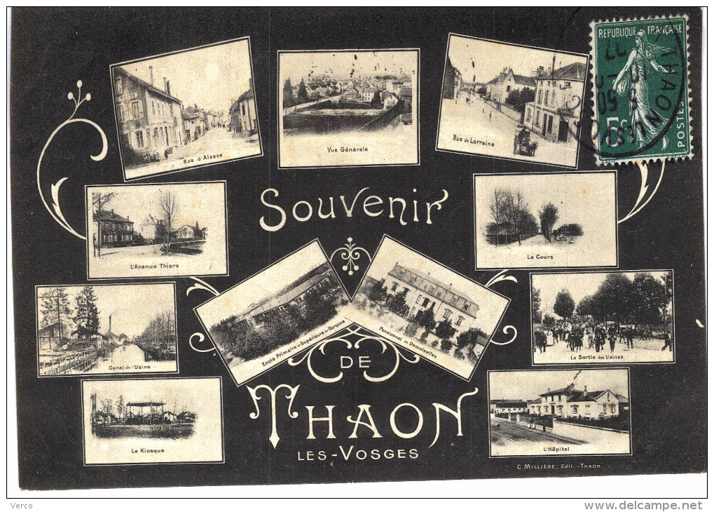 Carte Postale Ancienne de THAON les VOSGES