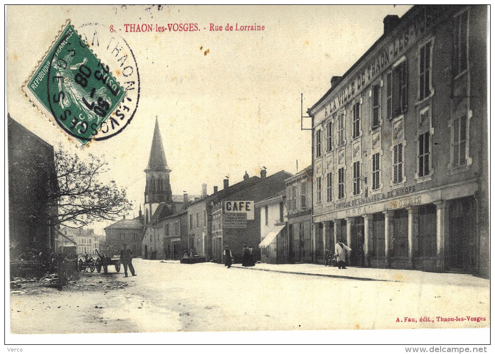 Carte Postale Ancienne de THAON les VOSGES