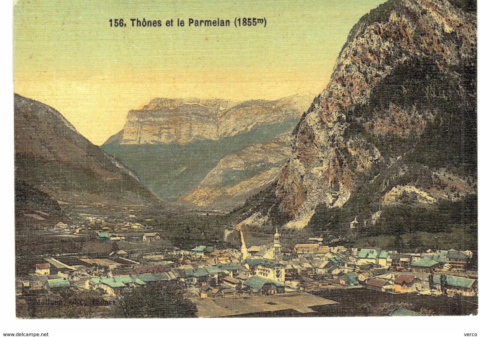 Carte postale ancienne de THONES & le PARMELAN