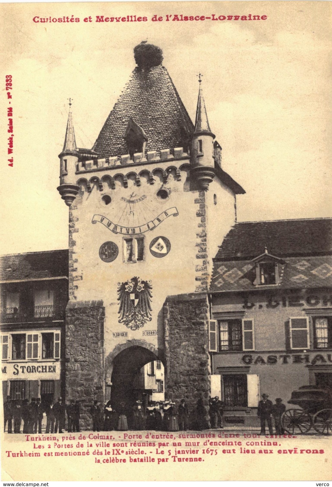 Carte postale ancienne de TURCKHEIM