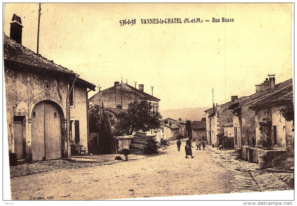 Carte Postale Ancienne de VANNES le CHATEL