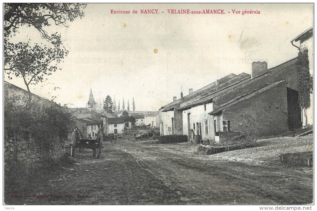 Carte Postale Ancienne de VELAINE Sous AMANCE