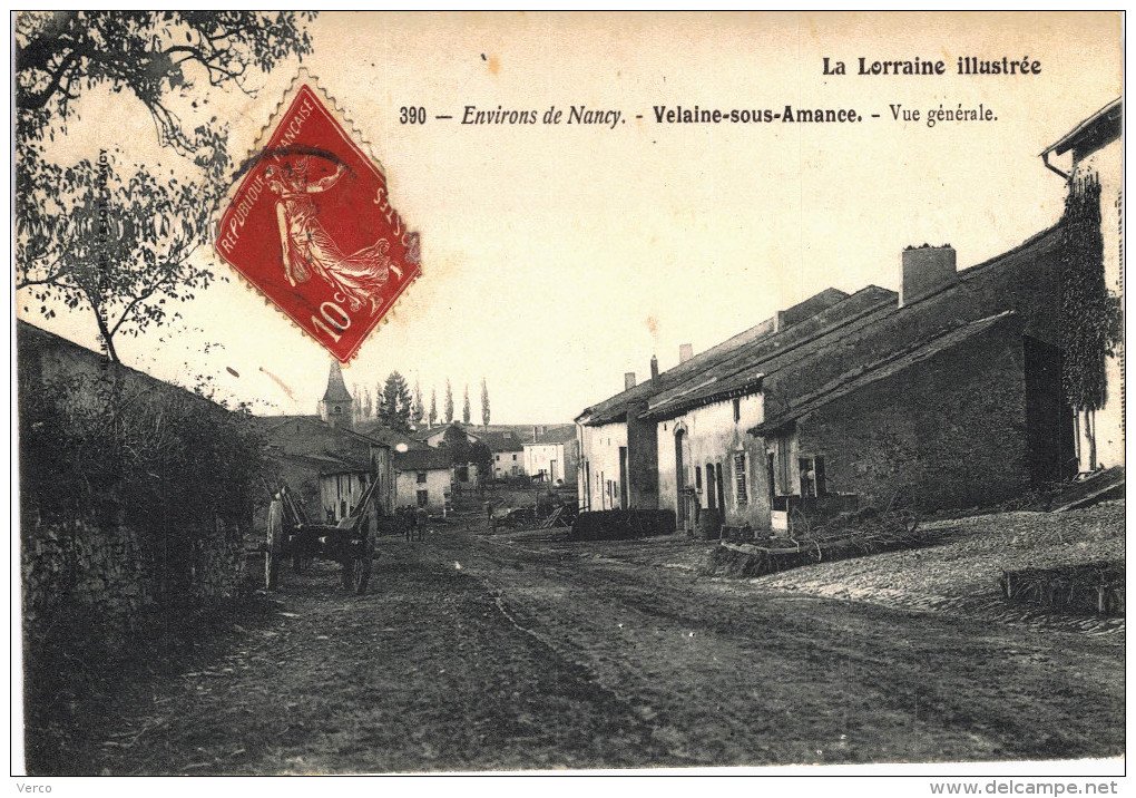 Carte Postale Ancienne de VELAINE Sous AMANCE