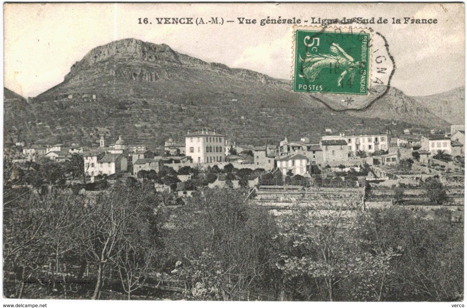 Carte Postale Ancienne de VENCE-vue générale