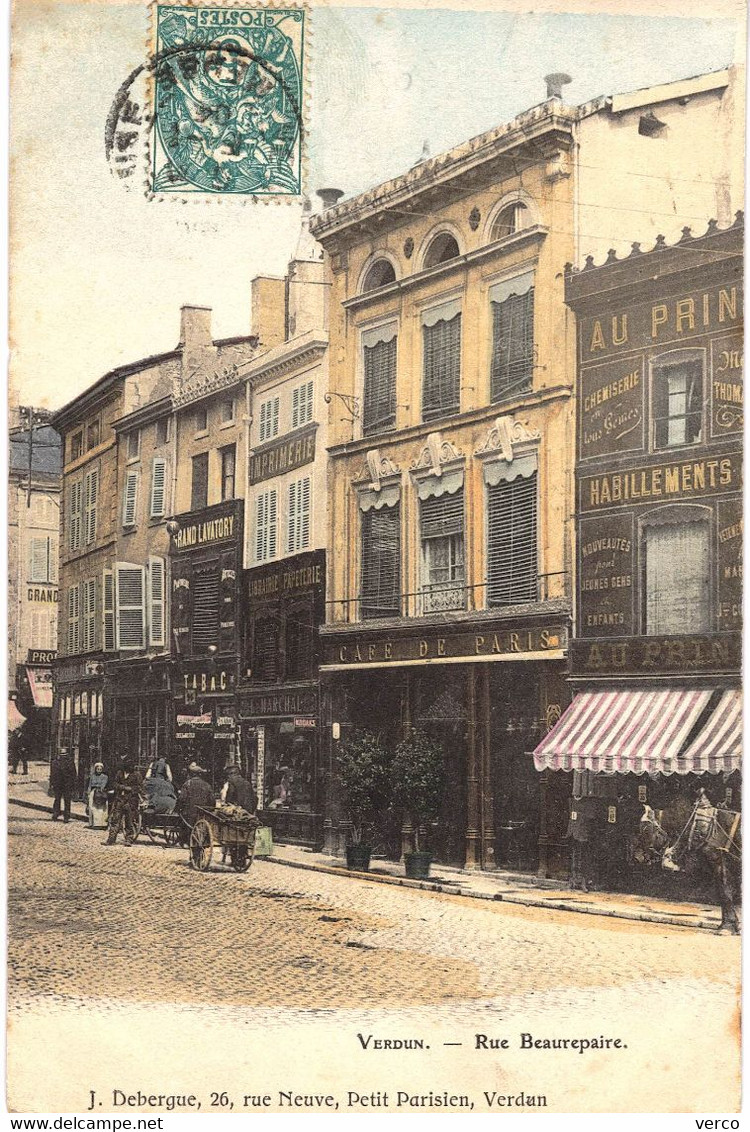 Carte POSTALE  Ancienne  de VERDUN - Rue Beaurepaire