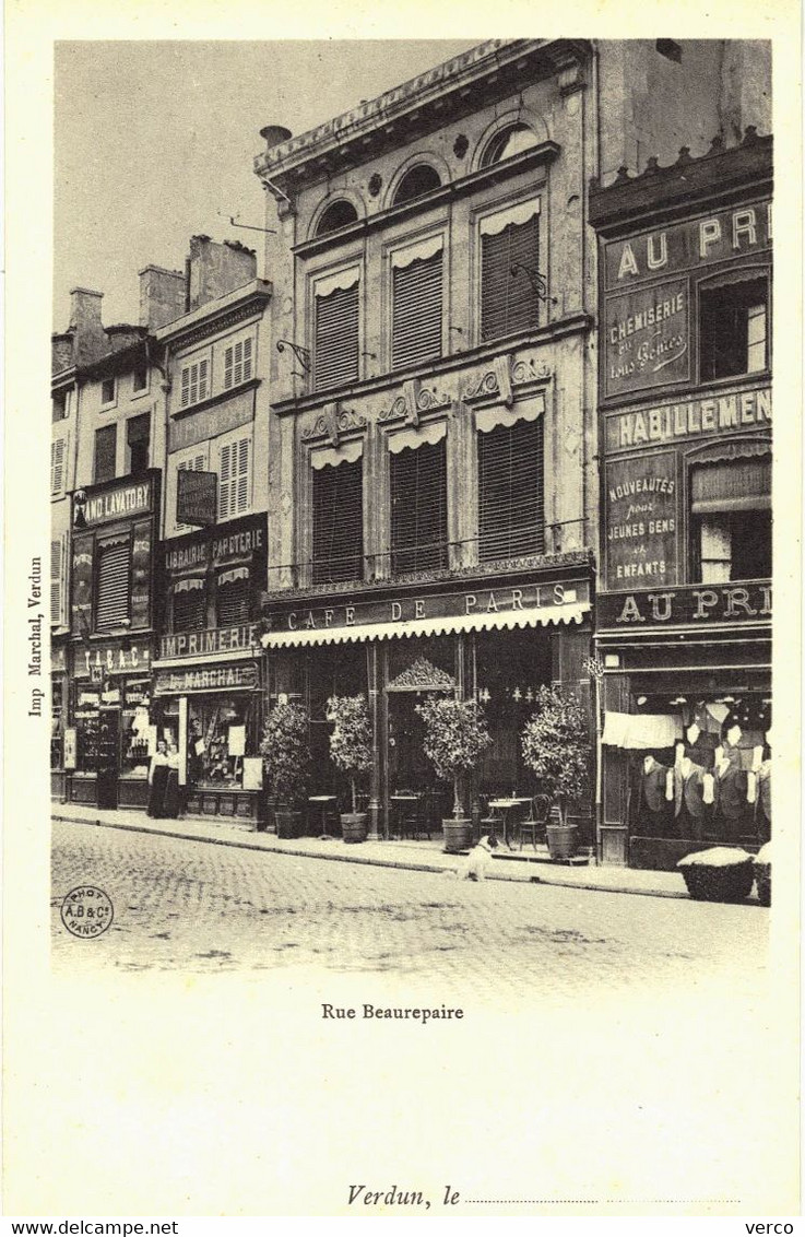 Carte POSTALE  Ancienne  de VERDUN - Rue Beaurepaire