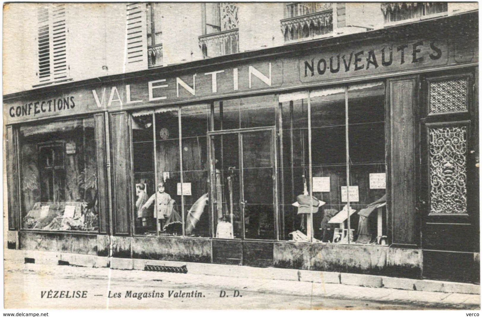 Carte Postale Ancienne de VEZELISE-Les Magasins Valentin