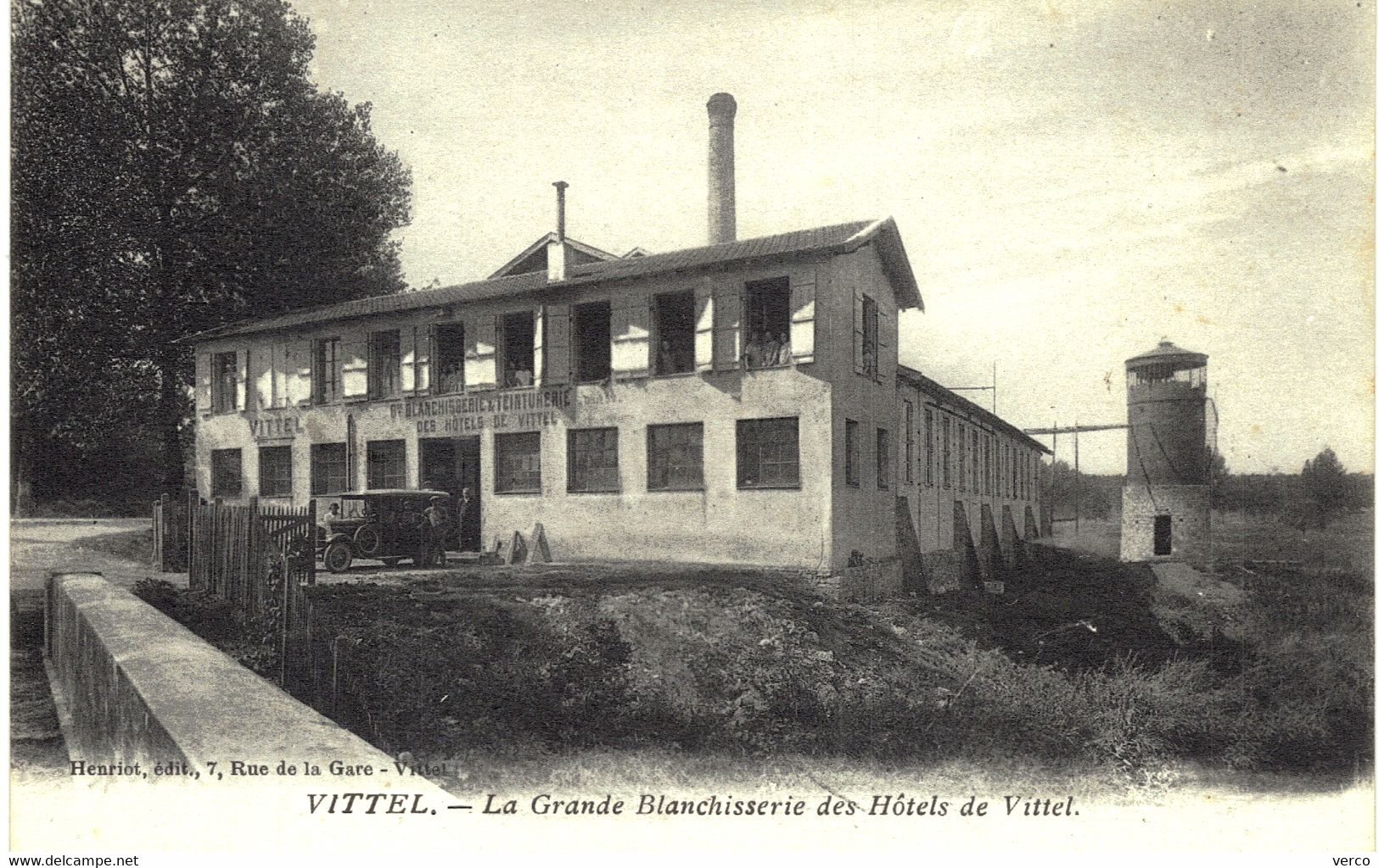 Carte POSTALE  Ancienne de  VITTEL - Grande Blanchisserie des Hôtels de VITTEL