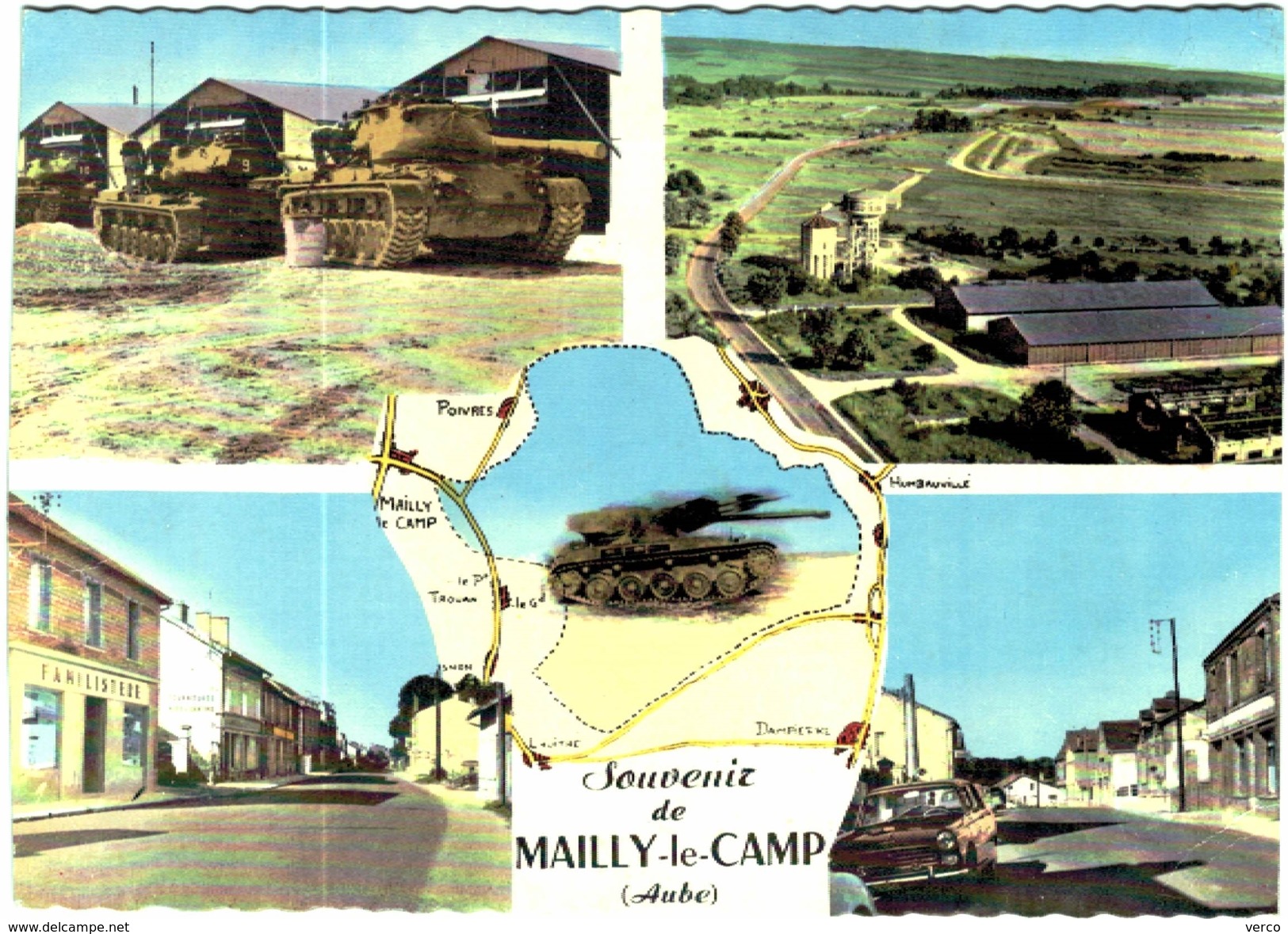 Carte Postale Ancienne Souvenir de MAILLY LE CAMP