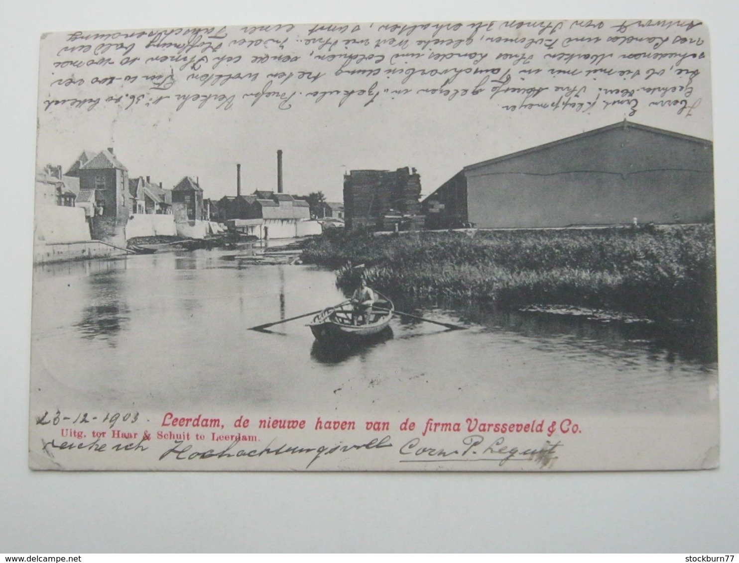 Carte postale  , Briefkaart ,  LEERDAM 1903