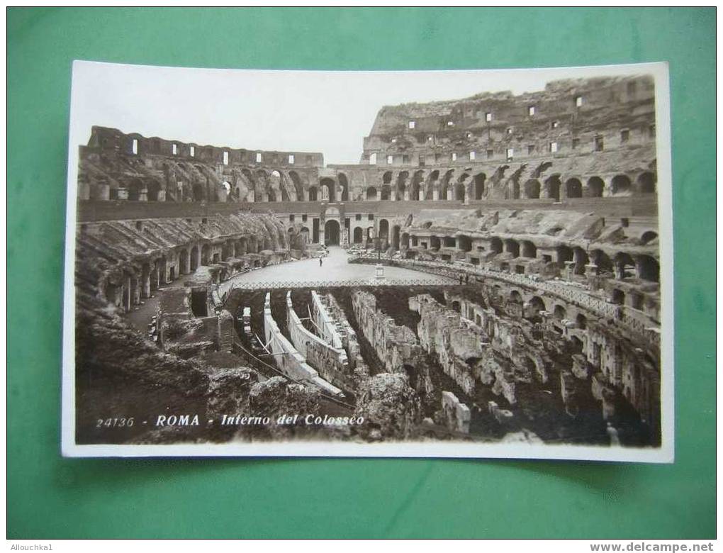 CARTE POSTALE D´ ITALIE ROME ROMA  INTERNO DEL COLOSSEO