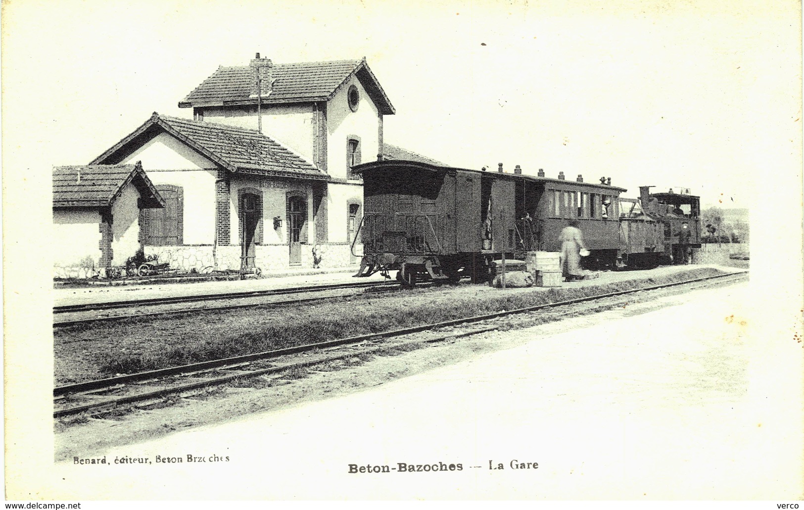 Carte Postale de BETON  -  BAZOCHES - La gare