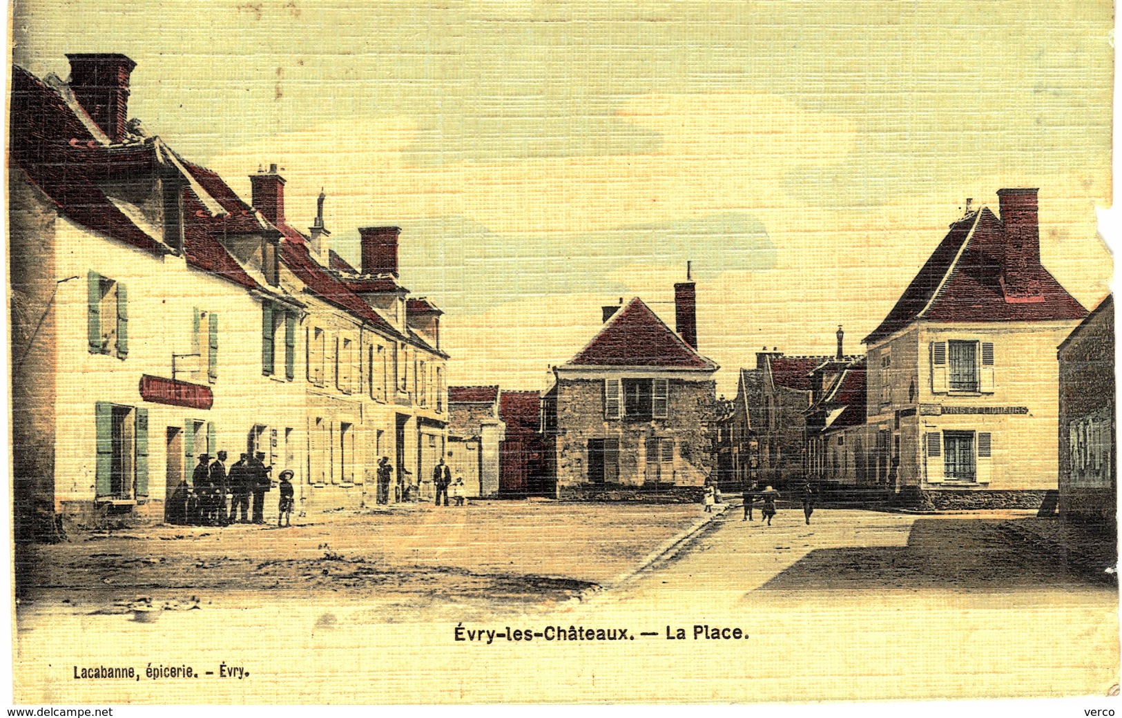 Carte Postale de EVRY les CHÂTEAUX - La place