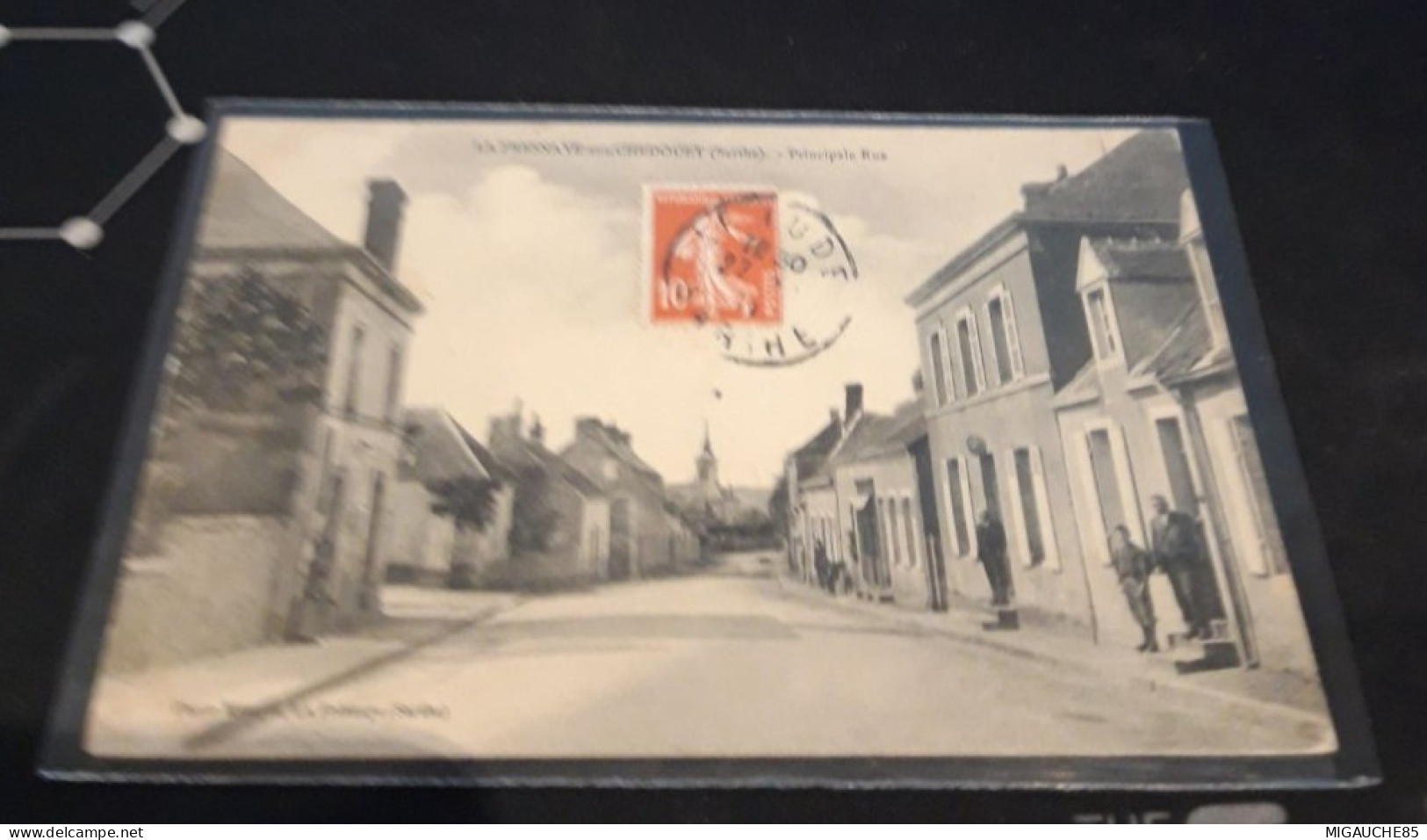 carte  postale   LA FRESNAYE SUR CHEDOUET   principale rue