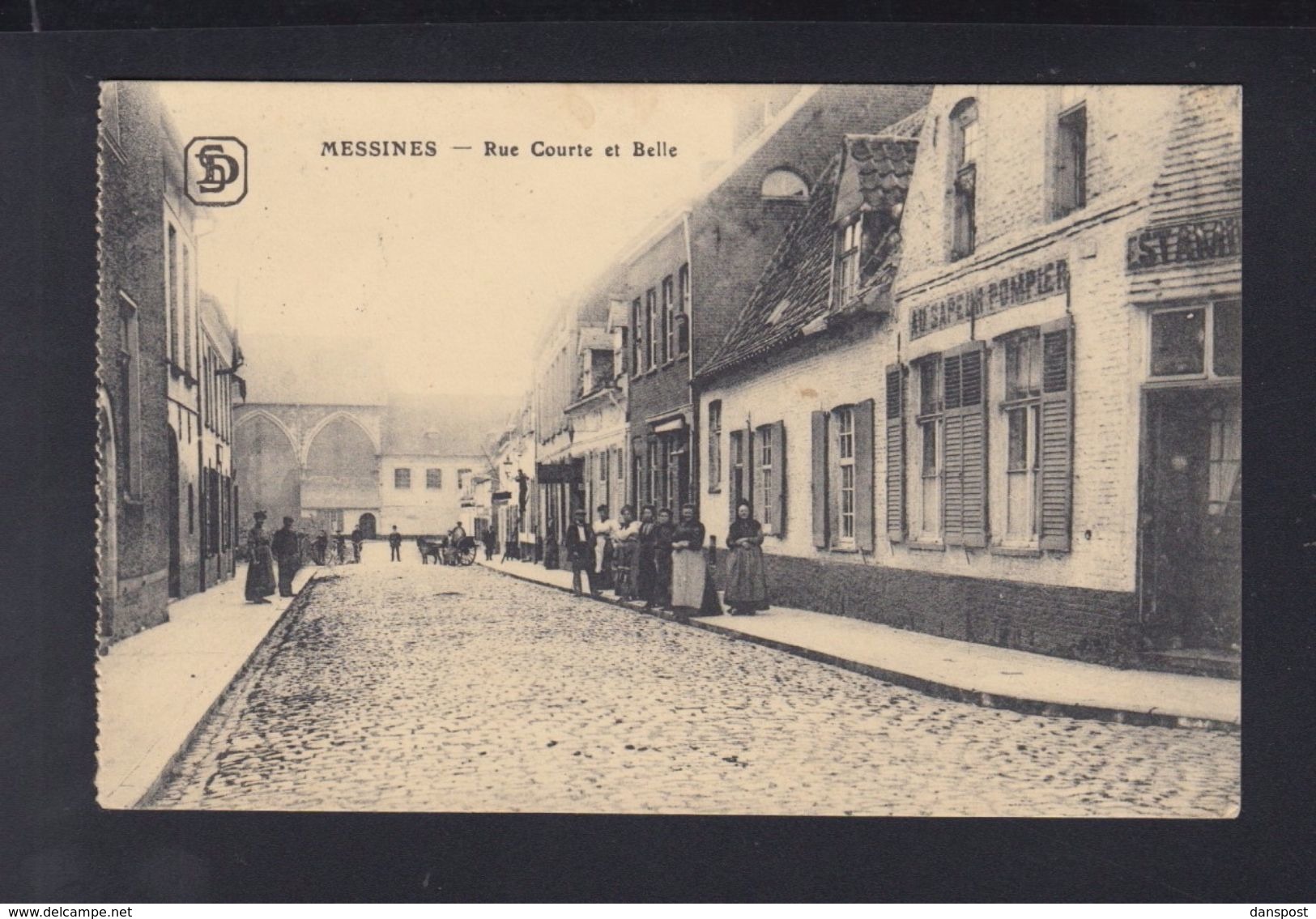 Carte Postale Messines Mesen  Rue Courte et Belle 1916