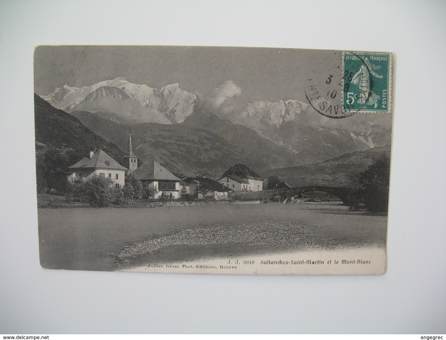 Carte    Sallanches Saint-Martin et le Mont-Blanc     1910