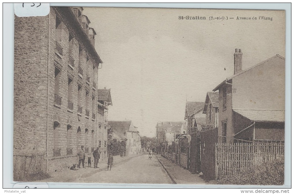 CARTES POSTALES SAINT GRATIEN   AVENUE DE L'ETANG ANIMEE