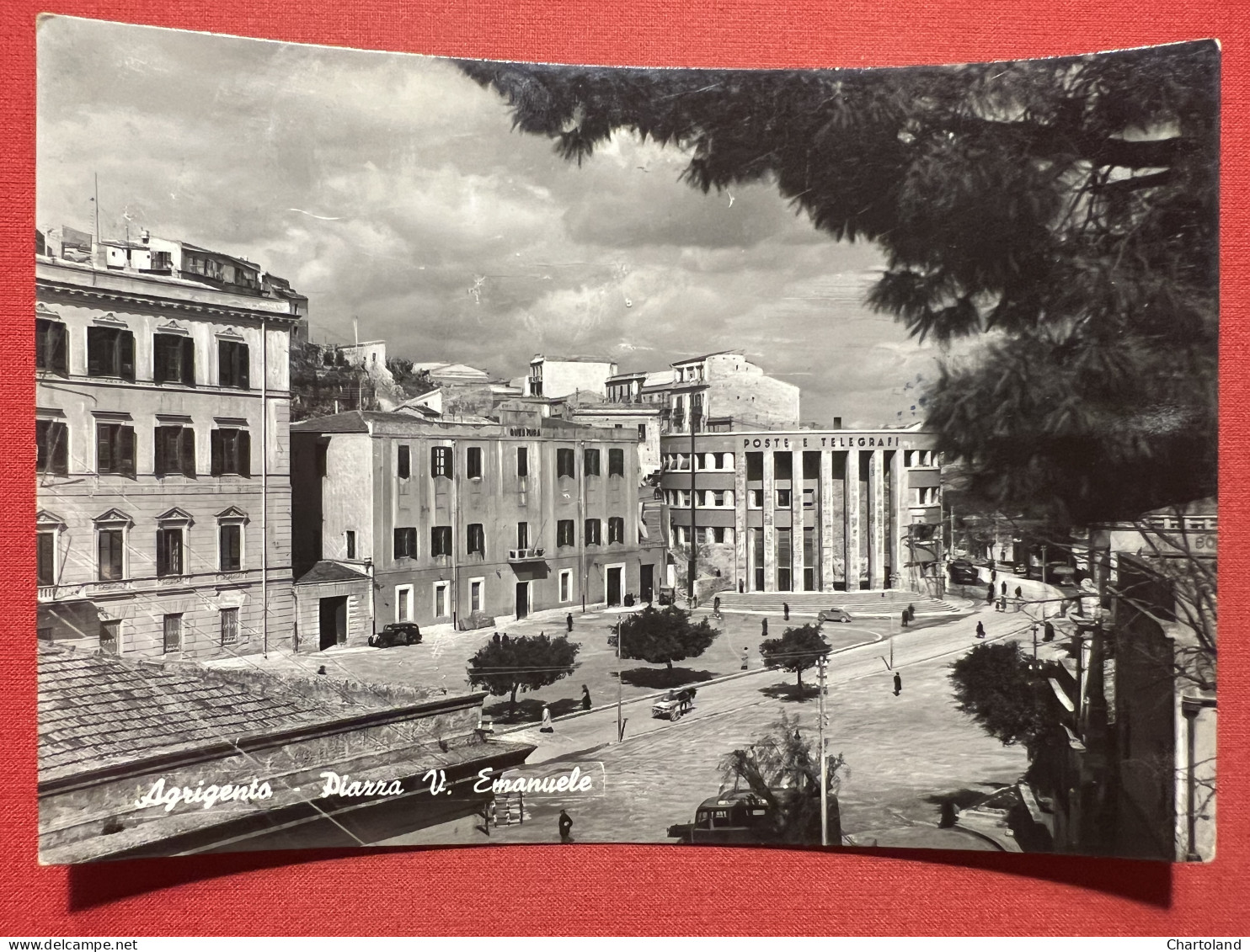 Cartolina - Agrigento - Piazza V. Emanuele - 1951