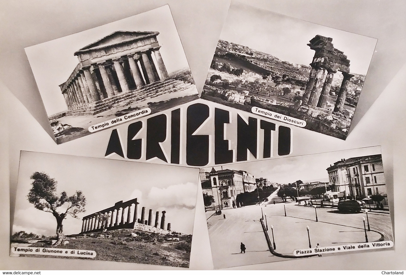 Cartolina - Agrigento - Vedute diverse - 1950 ca.