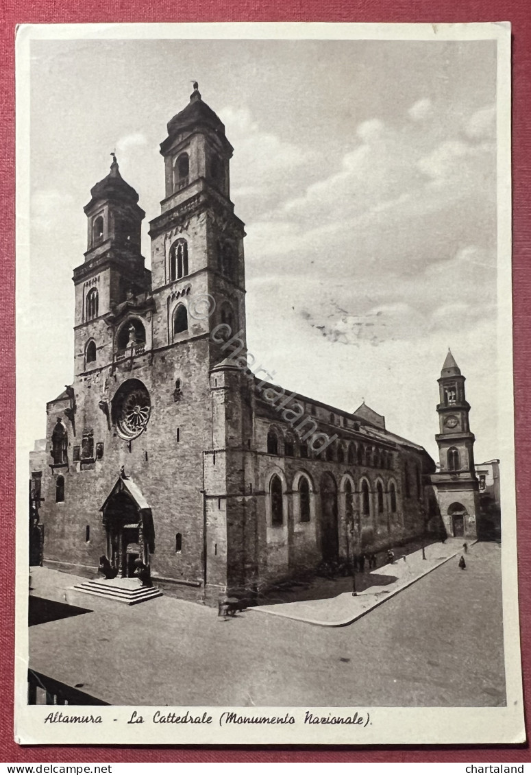 Cartolina - Altamura ( Bari ) - La Cattedrale ( Monumento Nazionale ) - 1937