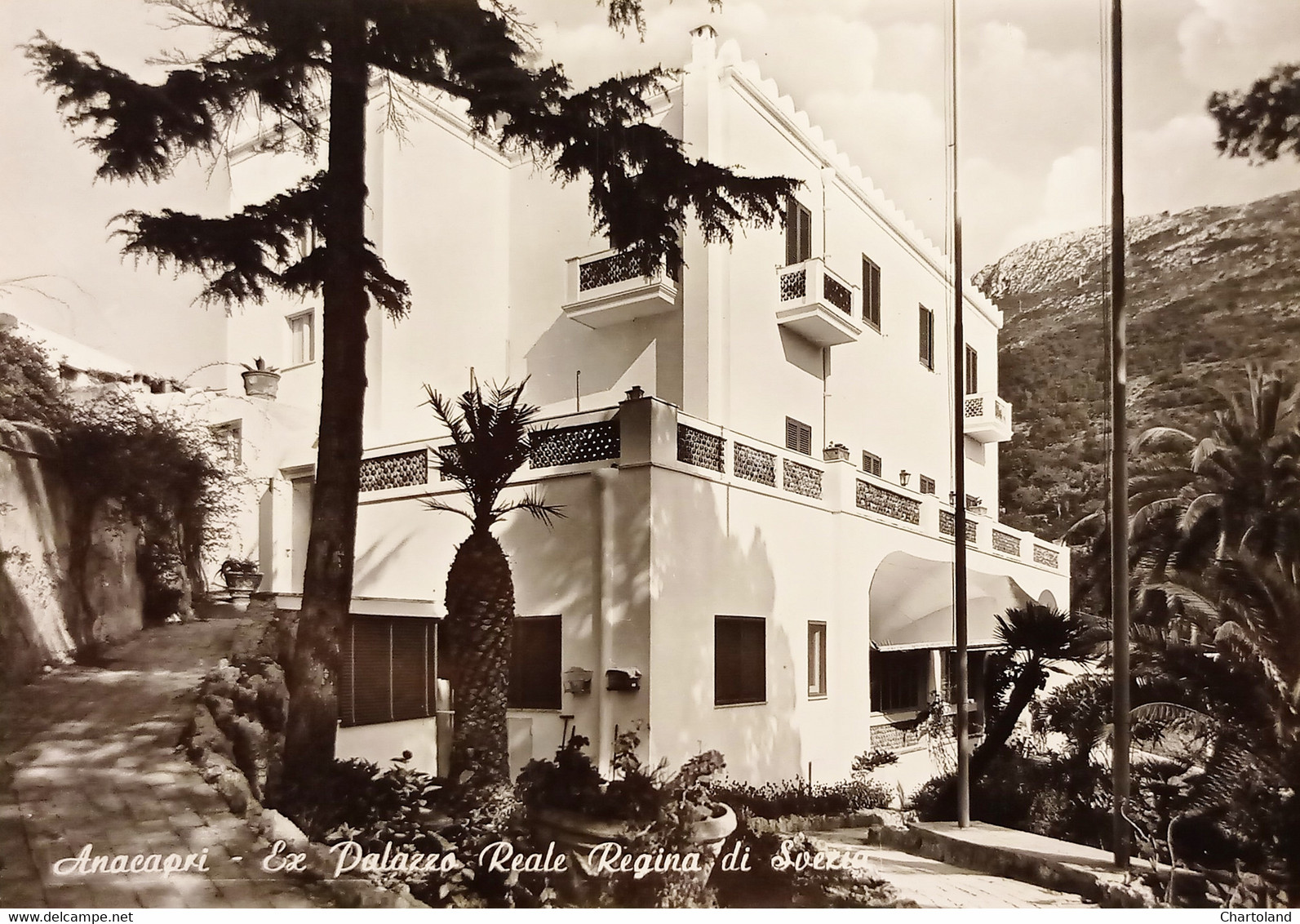 Cartolina - Anacapri - Ex Palazzo Reale Regina di Svezia - 1961