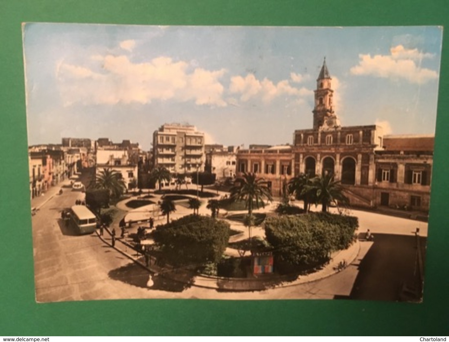 Cartolina Andria - Piazza Municipio - 1966