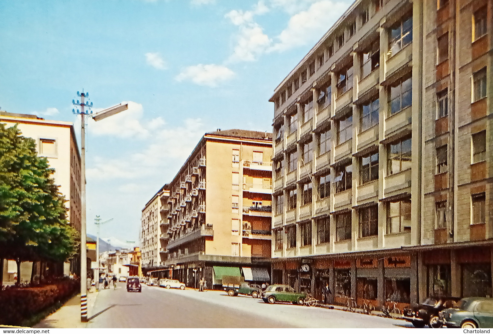 Cartolina - Aosta - Corso Battaglione Aosta - 1960 ca.