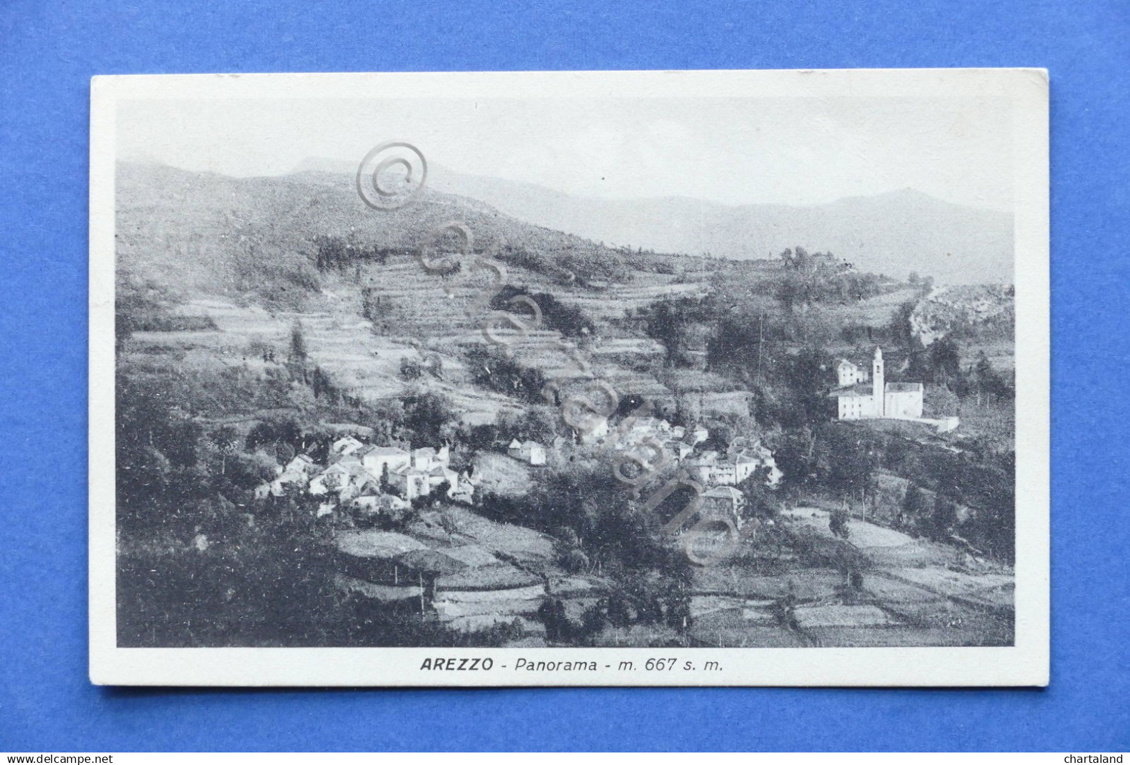 Cartolina Arezzo - Panorama - 1940.