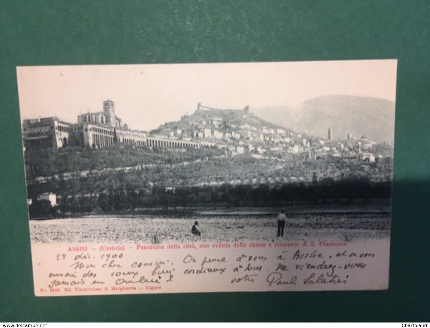 Cartolina Assisi - Umbria - Panorama Della Città - 1916