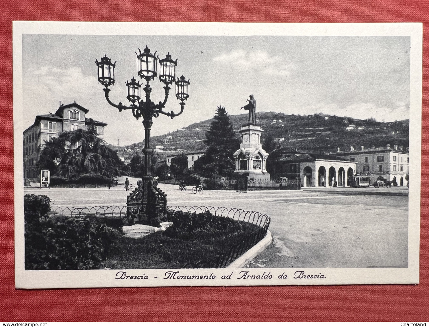 Cartolina - Brescia - Monumento ad Arnaldo da Brescia - 1920 ca.