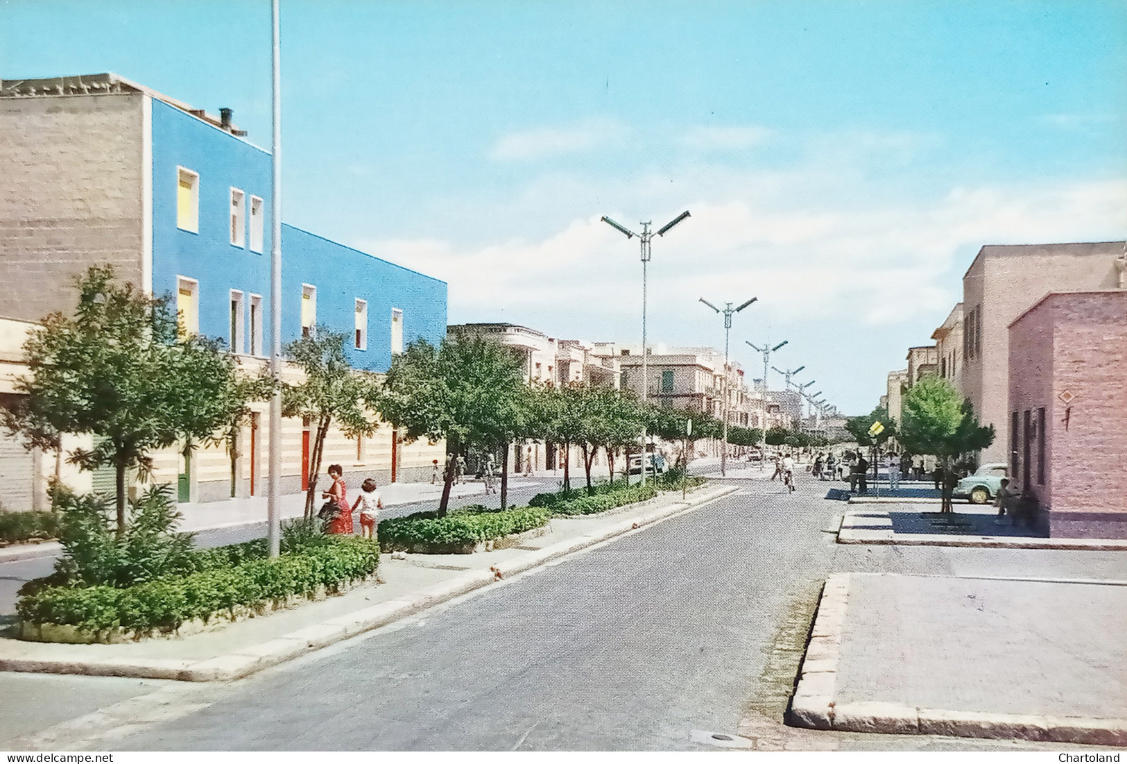 Cartolina - Brindisi - Viale Commenda - 1968