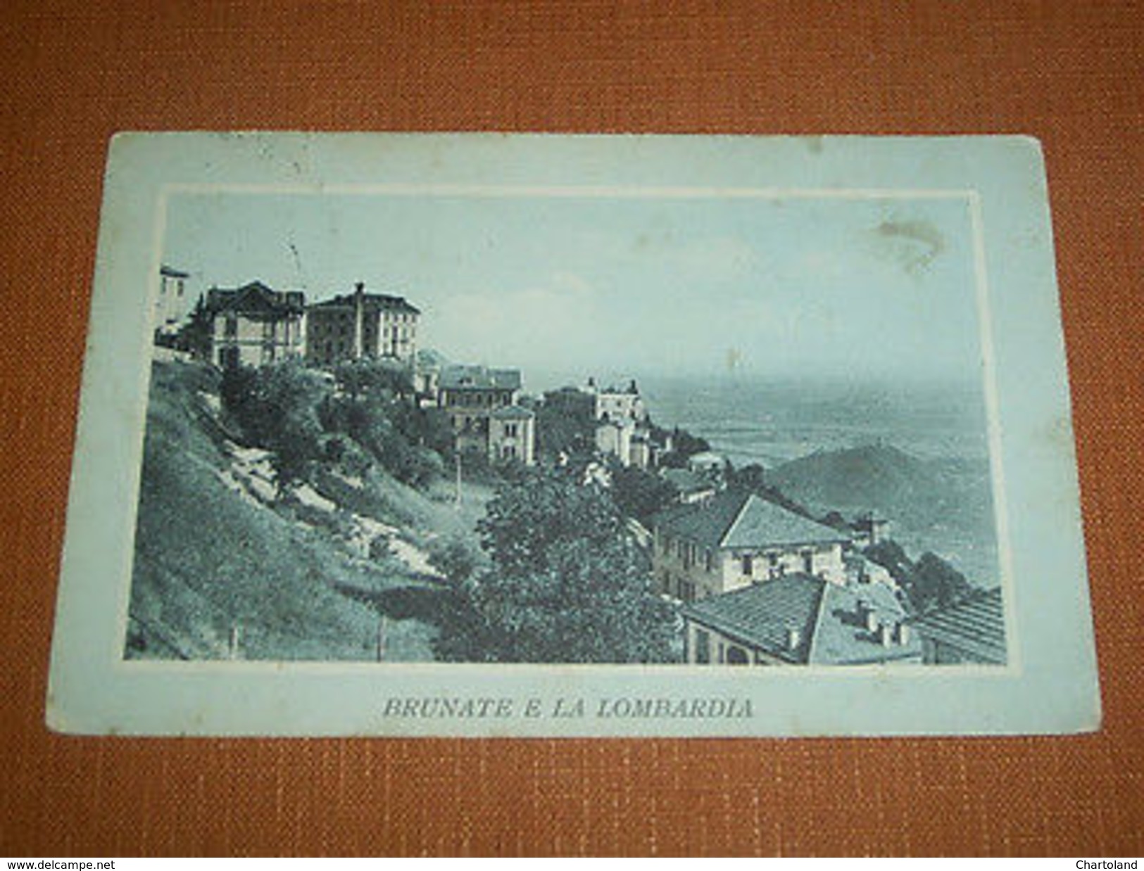 Cartolina Brunate e la Lombardia - Scorcio panoramico 1912