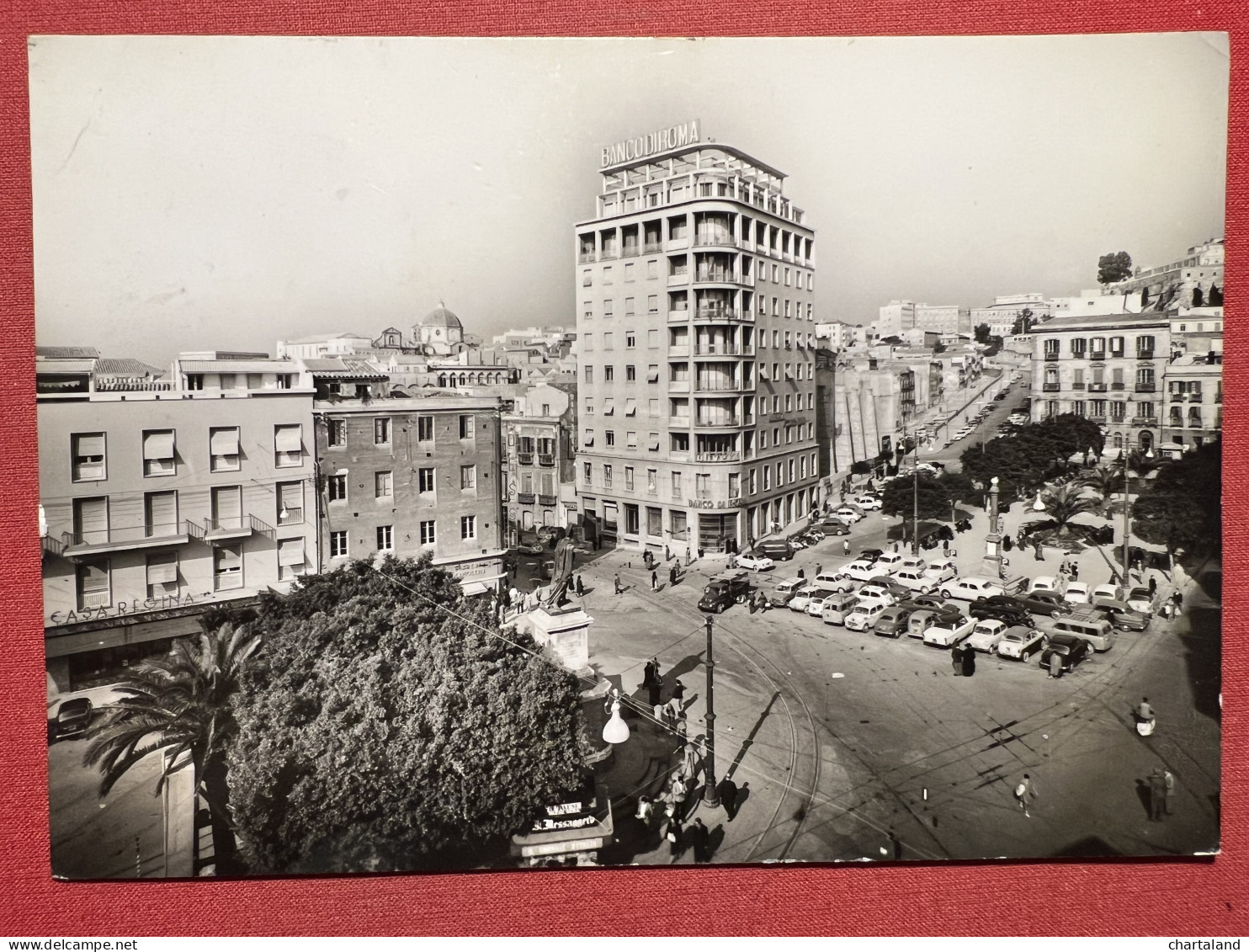 Cartolina - Cagliari - Piazza Yenne - 1960