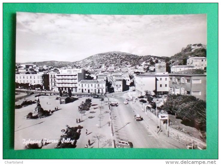 Cartolina Carbonia Iglesias - Iglesias - Piazza Sella - 1957