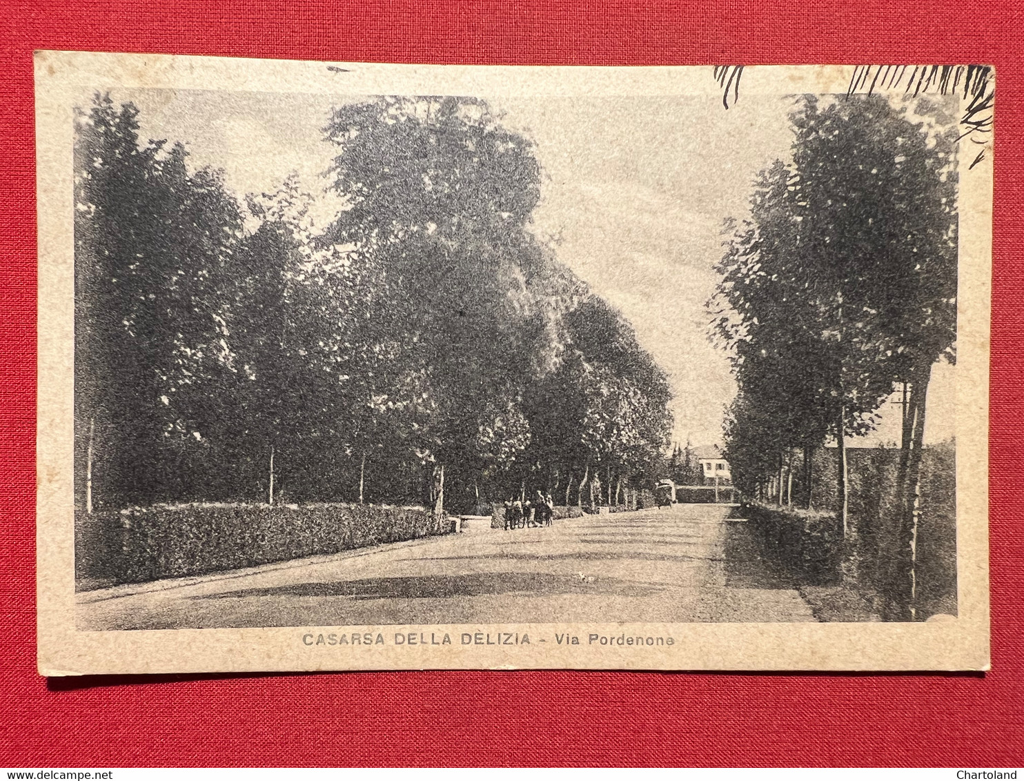 Cartolina - Casarsa della Delizia ( Pordenone ) - Via Pordenone - 1943