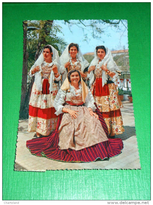 Cartolina Costumi Sardi - Quartu Sant'Elena 1959